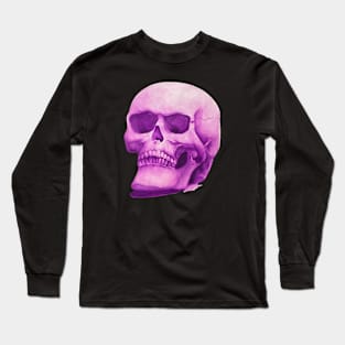 Purple Skull Long Sleeve T-Shirt